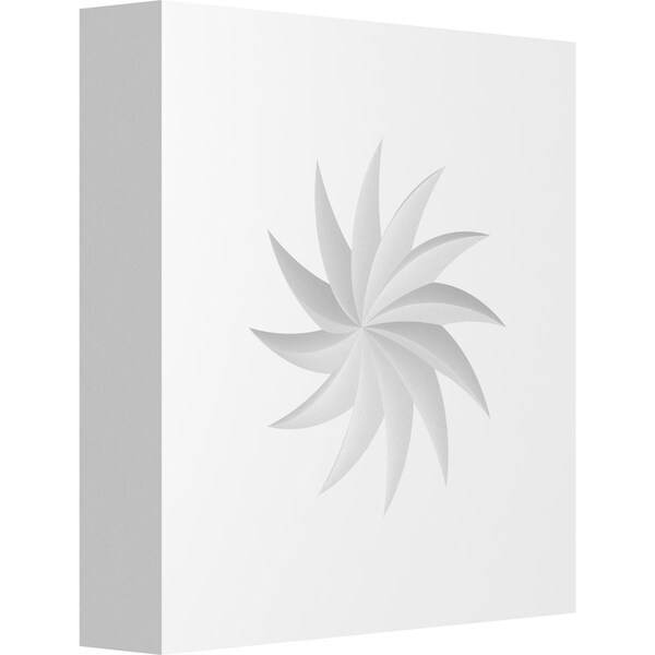 Ekena Millwork Standard Sedgwick Spiral Rosette With Square Edge, 4"W x 4"H x 3/4"P ROSP040X040X075SDG12 - main